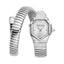 Just Cavalli Women's Silver Snake Watch with Silver Dial and crystal accents — Shop the Latest Online.