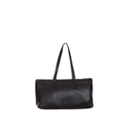 Just Cavalli women's black leather tote bag with zip closure and dual shoulder handles available at Blue Salon Qatar