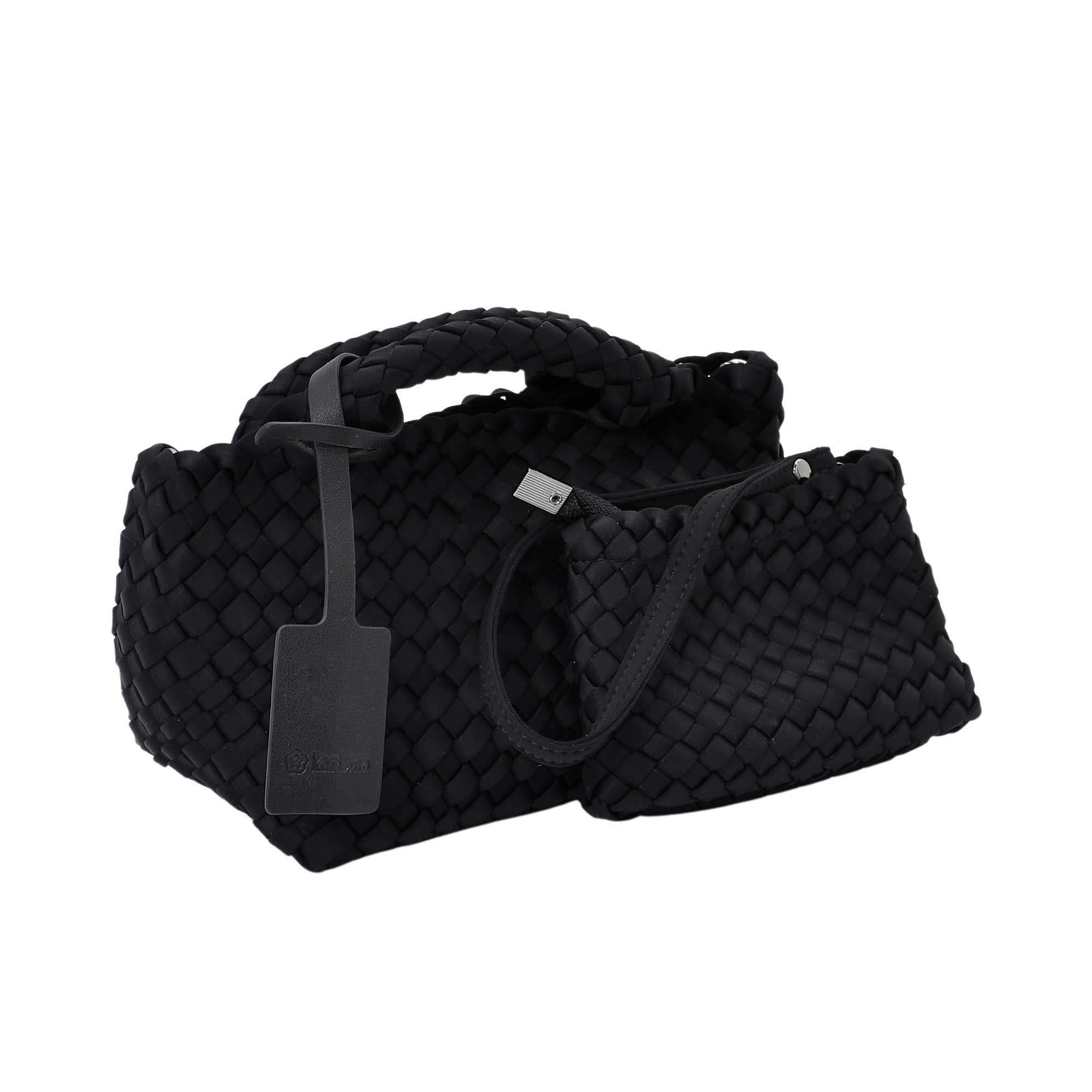 Karisma Woven Handbag with Matching Zip Pouch