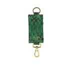 Kyra Women's Green/Black Leather Key Car Holder