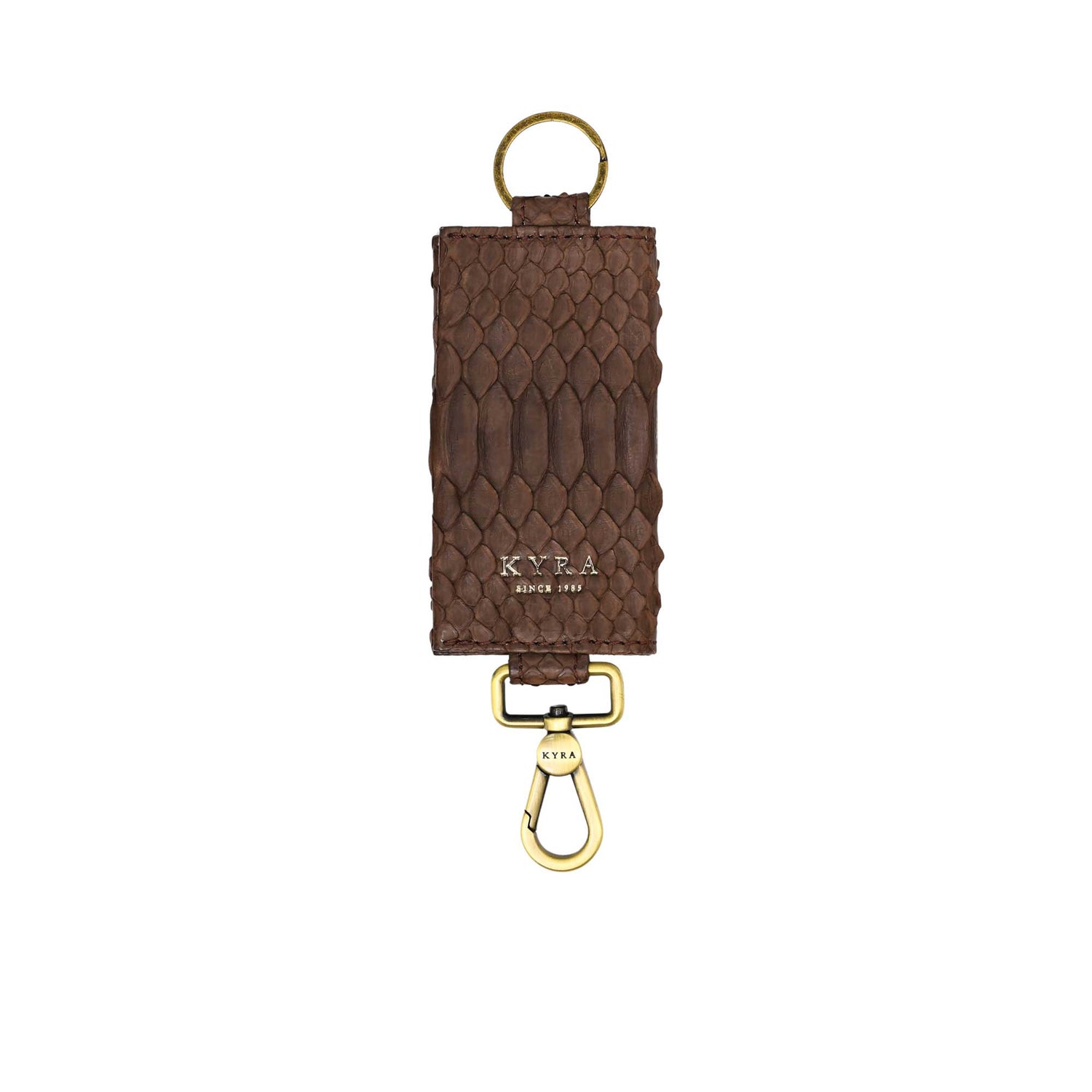 Kyra Women's Dark Brown Leather Key Car Holder Kyra Women's Dark Brown Leather Key Car Holder