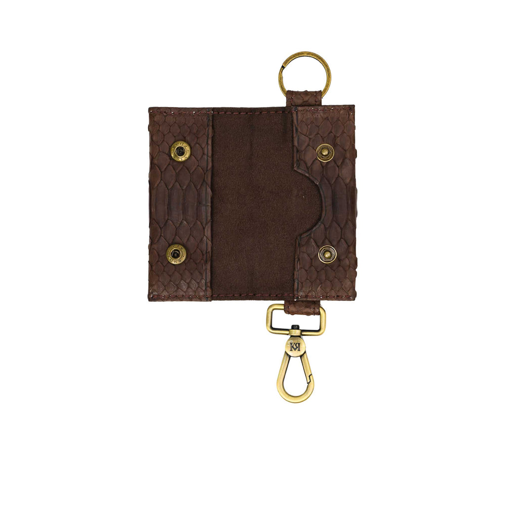 Kyra Women's Dark Brown Leather Key Car Holder
