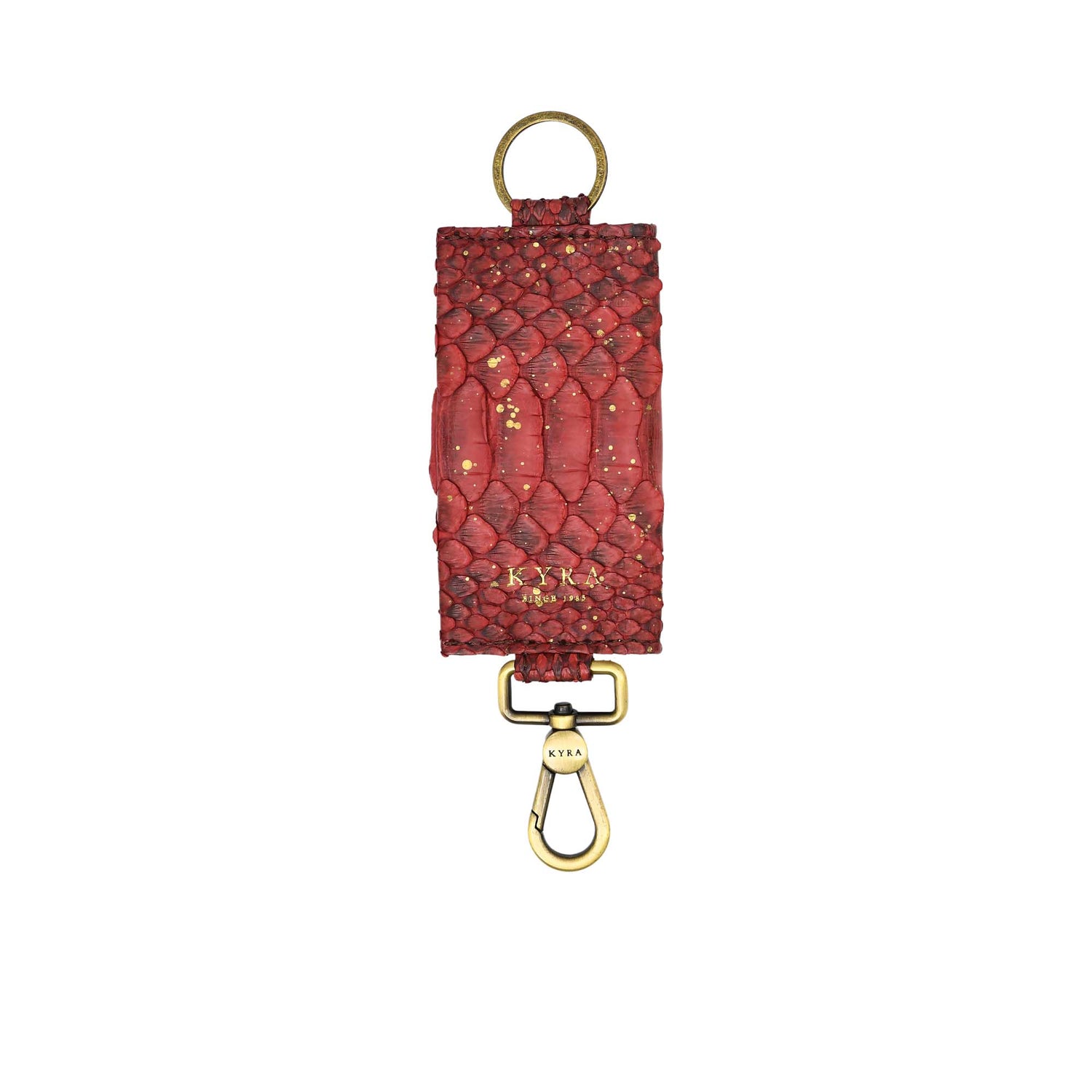 Kyra Women's Maroon Leather Key Car Holder Kyra Women's Maroon Leather Key Car Holder