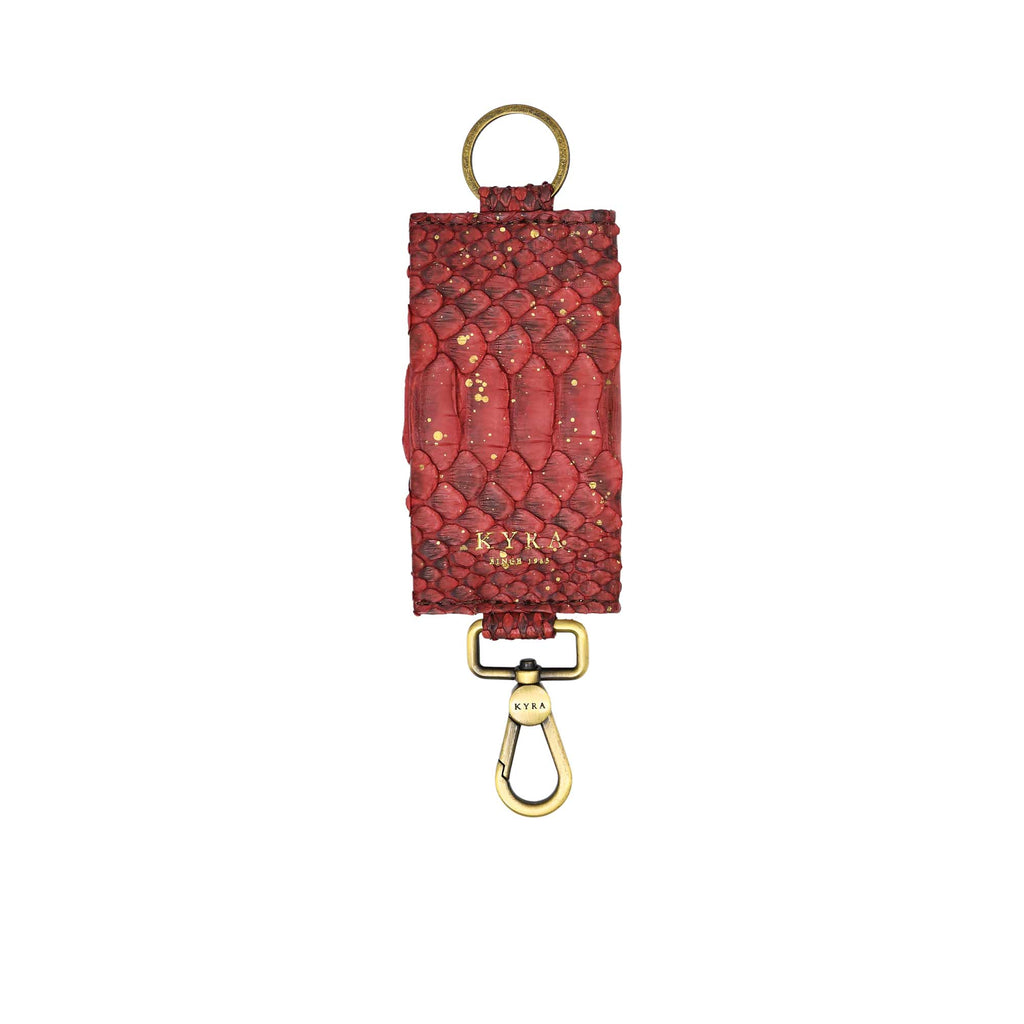 Kyra Women's Maroon Leather Key Car Holder