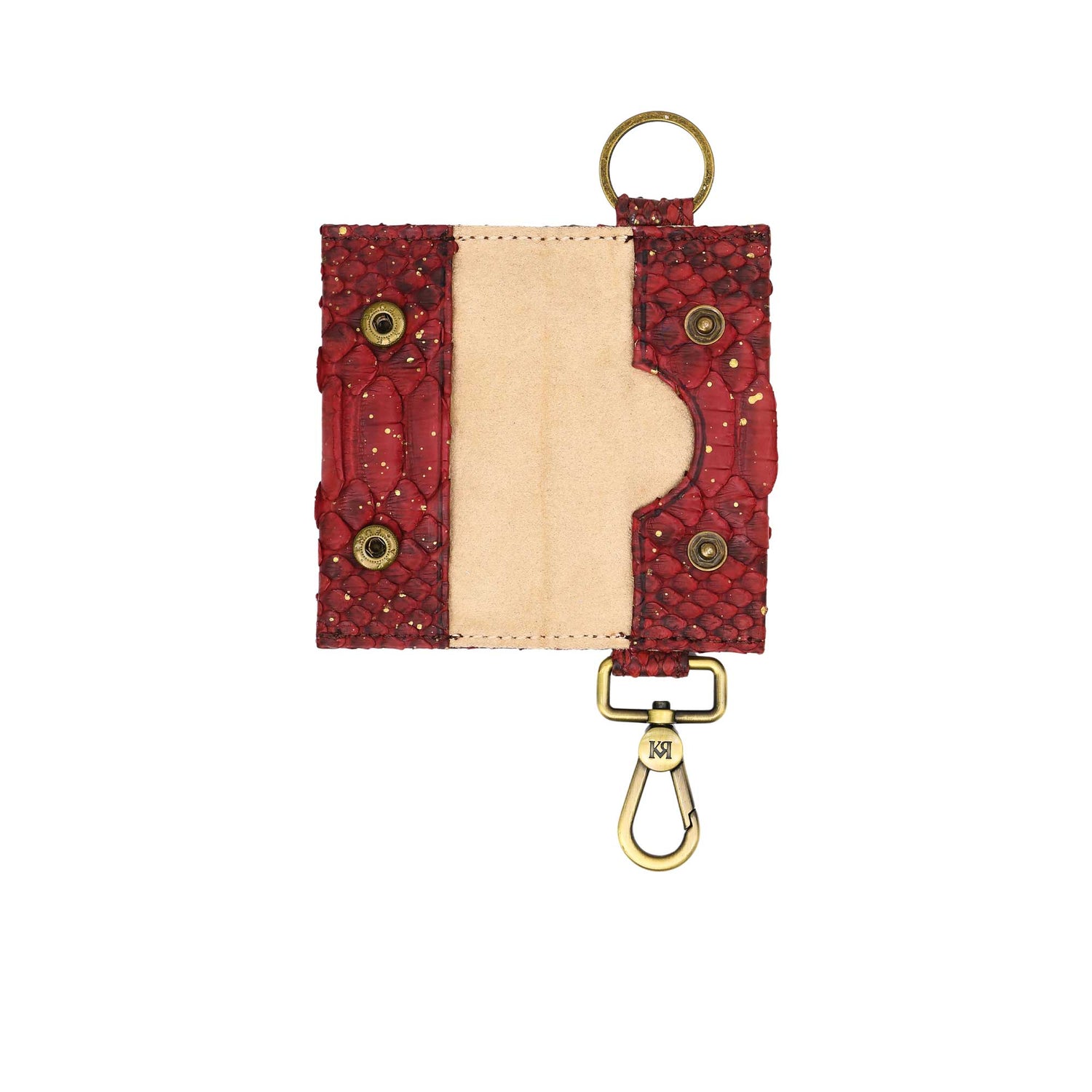 Kyra Women's Maroon Leather Key Car Holder Kyra Women's Maroon Leather Key Car Holder
