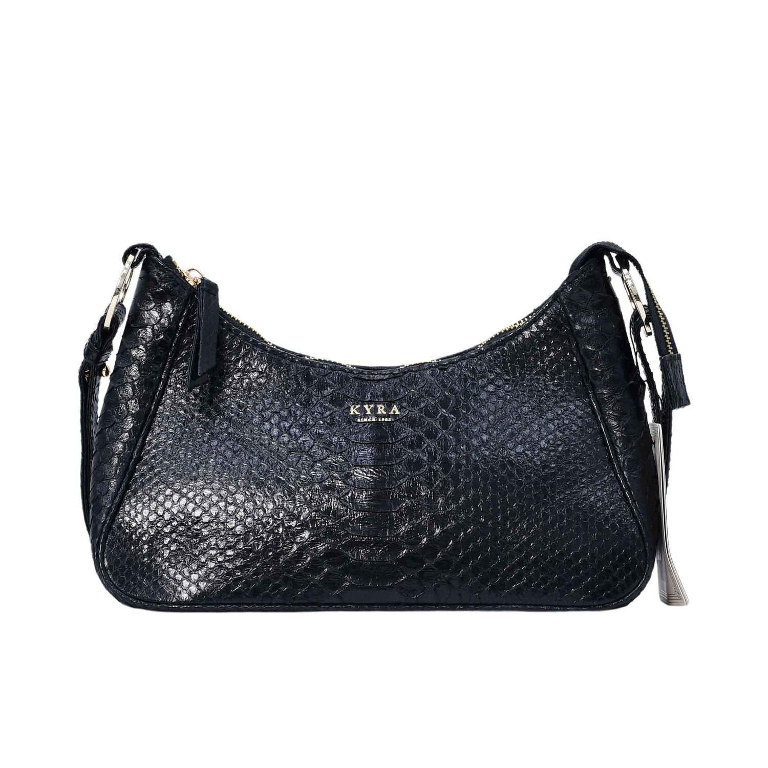 Kyra Women's Ivy Handbags Black Glossy Kyra Women's Ivy Handbags Black Glossy