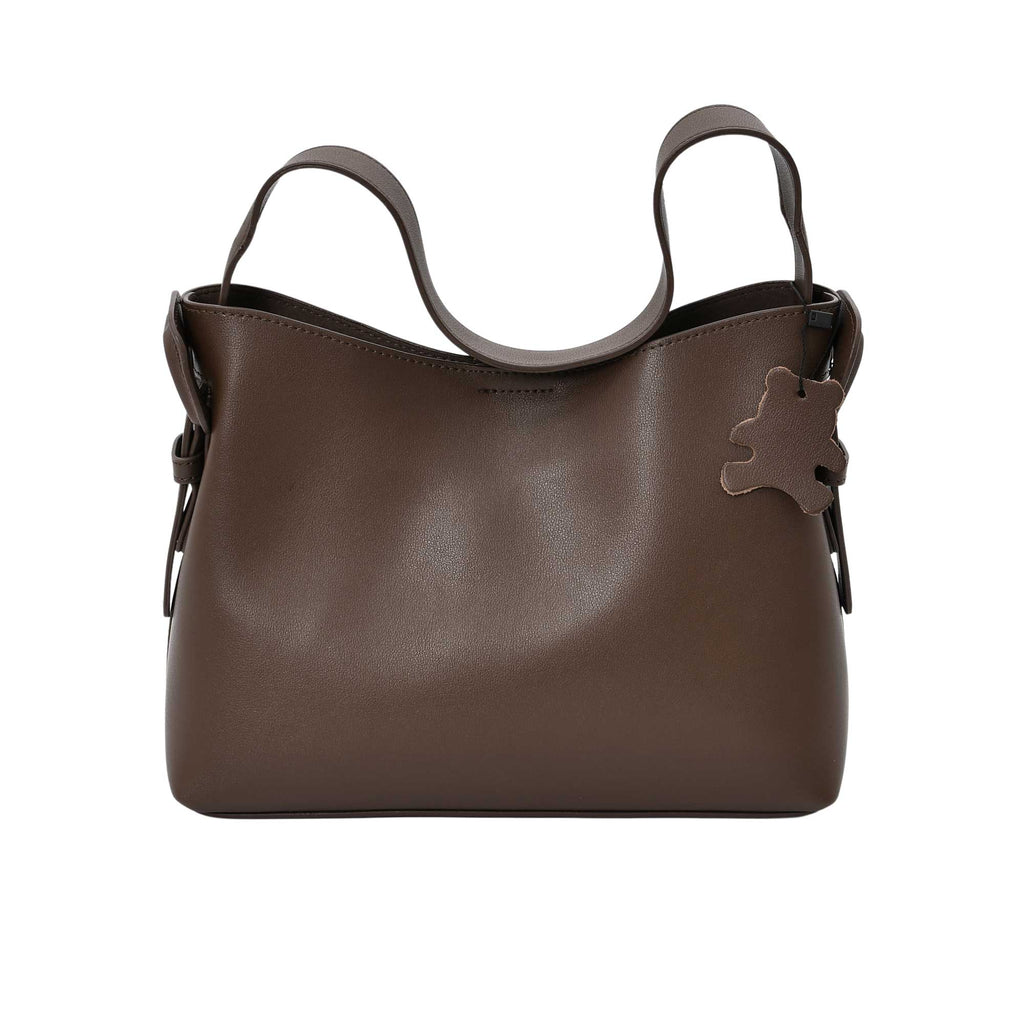 Karisma Leather Crossbody Bag in black with adjustable strap and sleek design