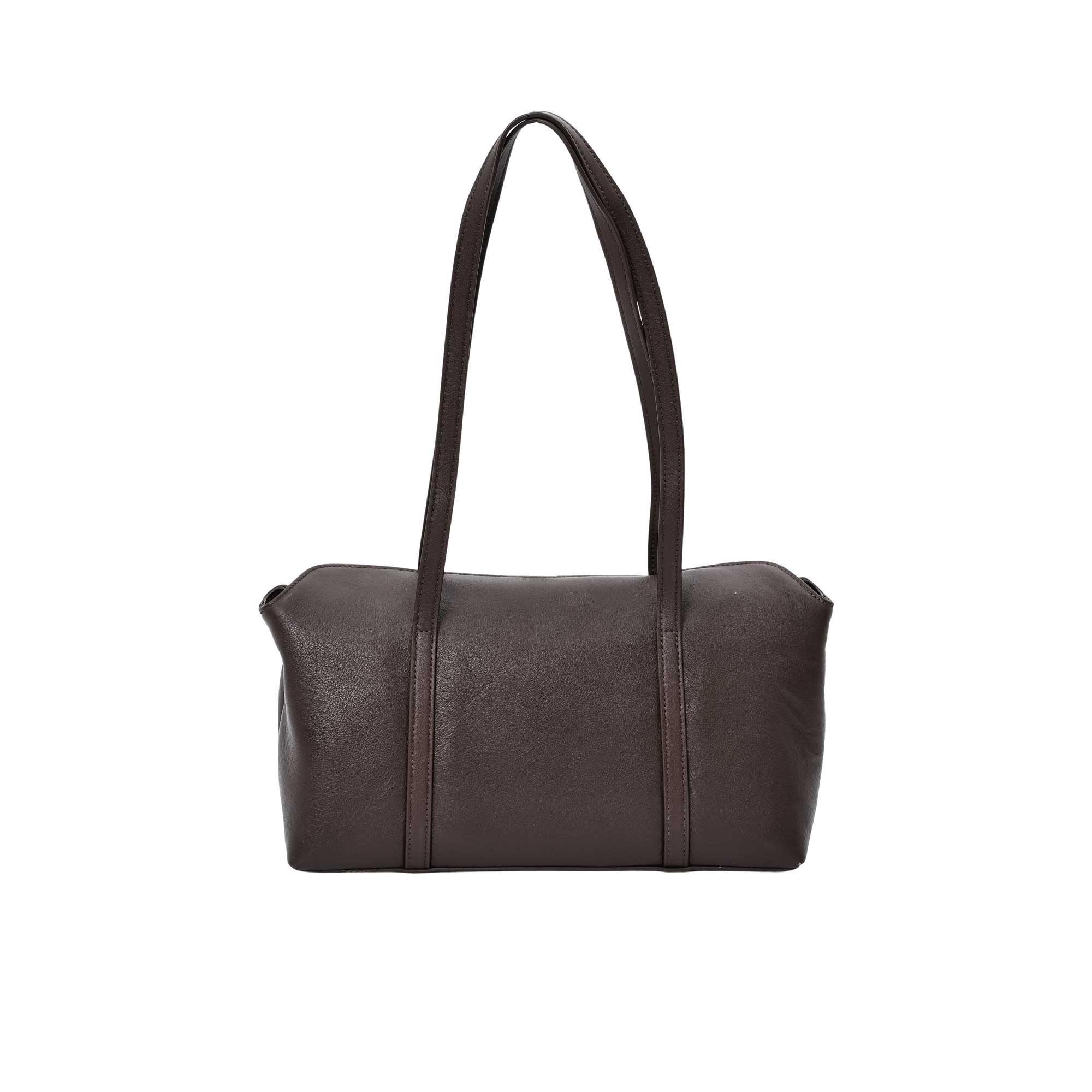 Karisma women’s leather shoulder bag with teddy charm in classic solid color, elegant everyday handbag available at Paris Gallery Qatar
