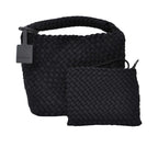 Karisma woven lady bag with top handle and chain strap