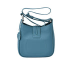 Karisma leather bucket bag with top handle and detachable strap in premium textured leather