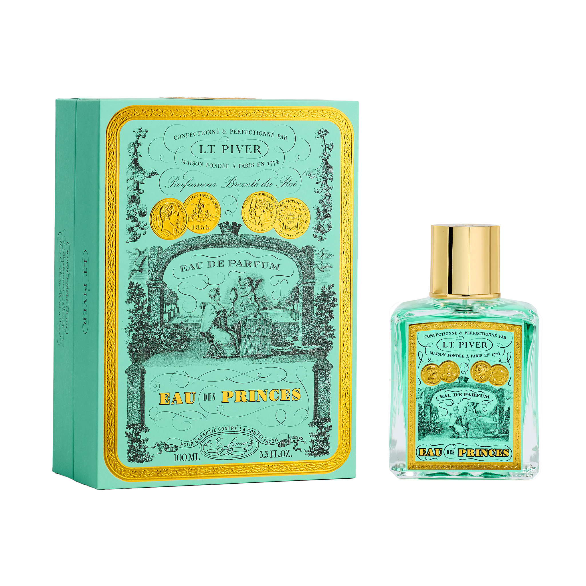 L.T. Piver Eau Des Princes Eau de Parfum 100ml classic heritage fragrance bottle and packaging – Now Online at Paris Gallery Qatar