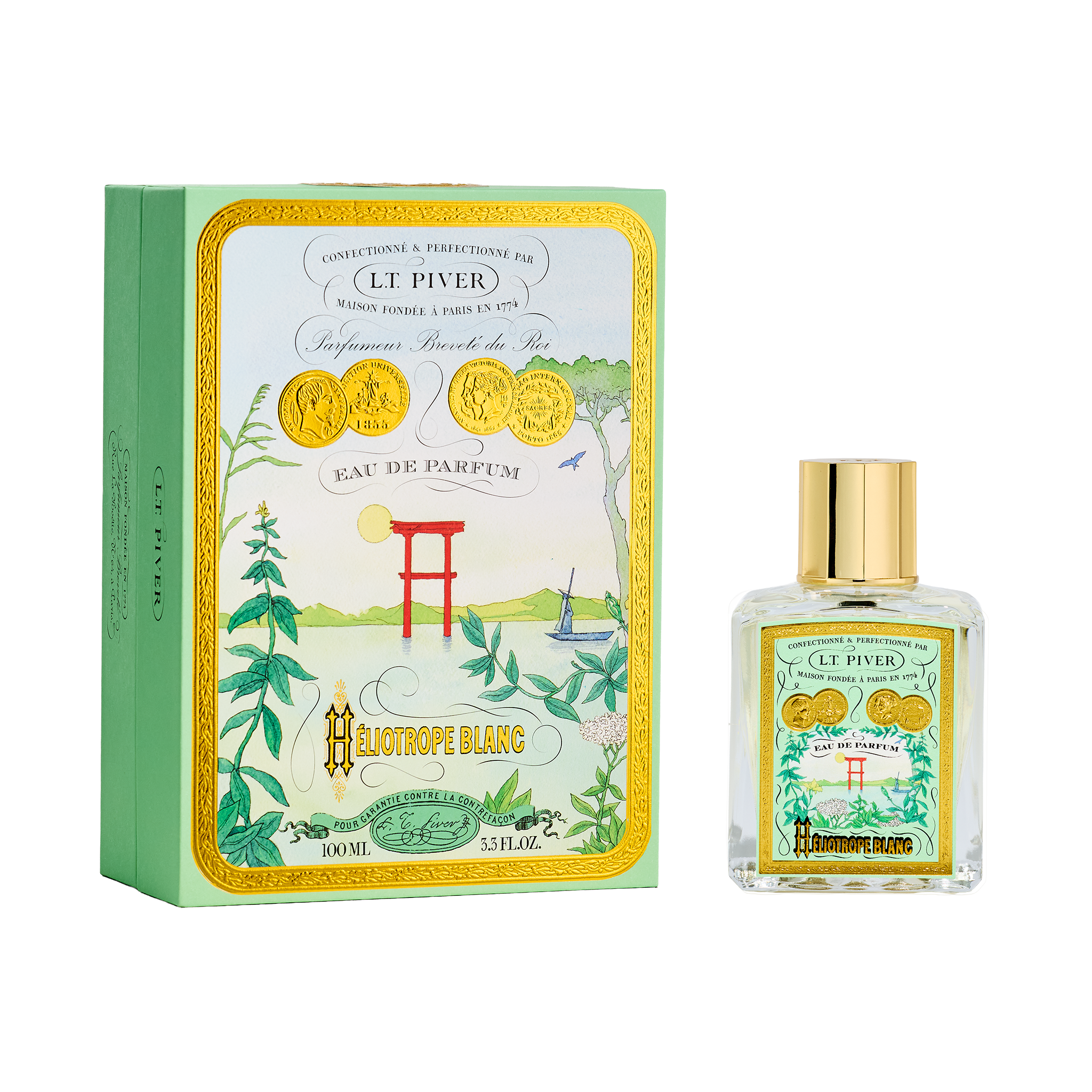 L.T. Piver Heliotrope Blanc Eau de Parfum 100ml classic floral fragrance bottle – Buy Online at Paris Gallery Qatar