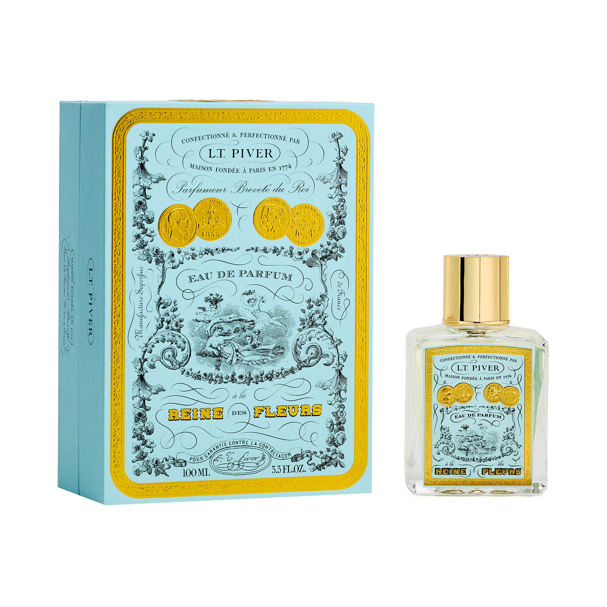 L.T. Piver À La Reine Des Fleurs Eau de Parfum 100ml classic floral fragrance bottle – Shop the Latest Online at Paris Gallery Qatar