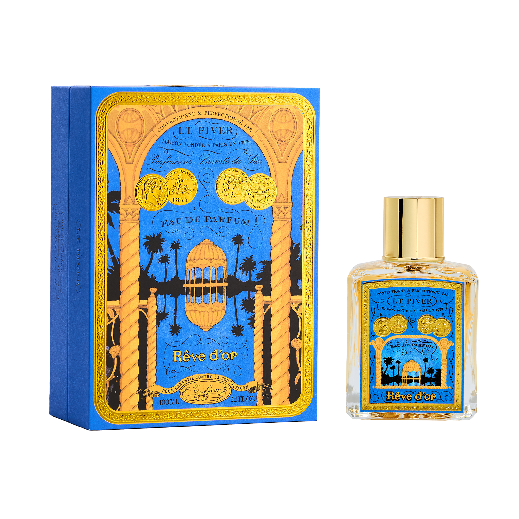 L.T. Piver Rêve d’Or Eau de Parfum 100ml elegant classic fragrance bottle – Shop Now Online at Paris Gallery Qatar