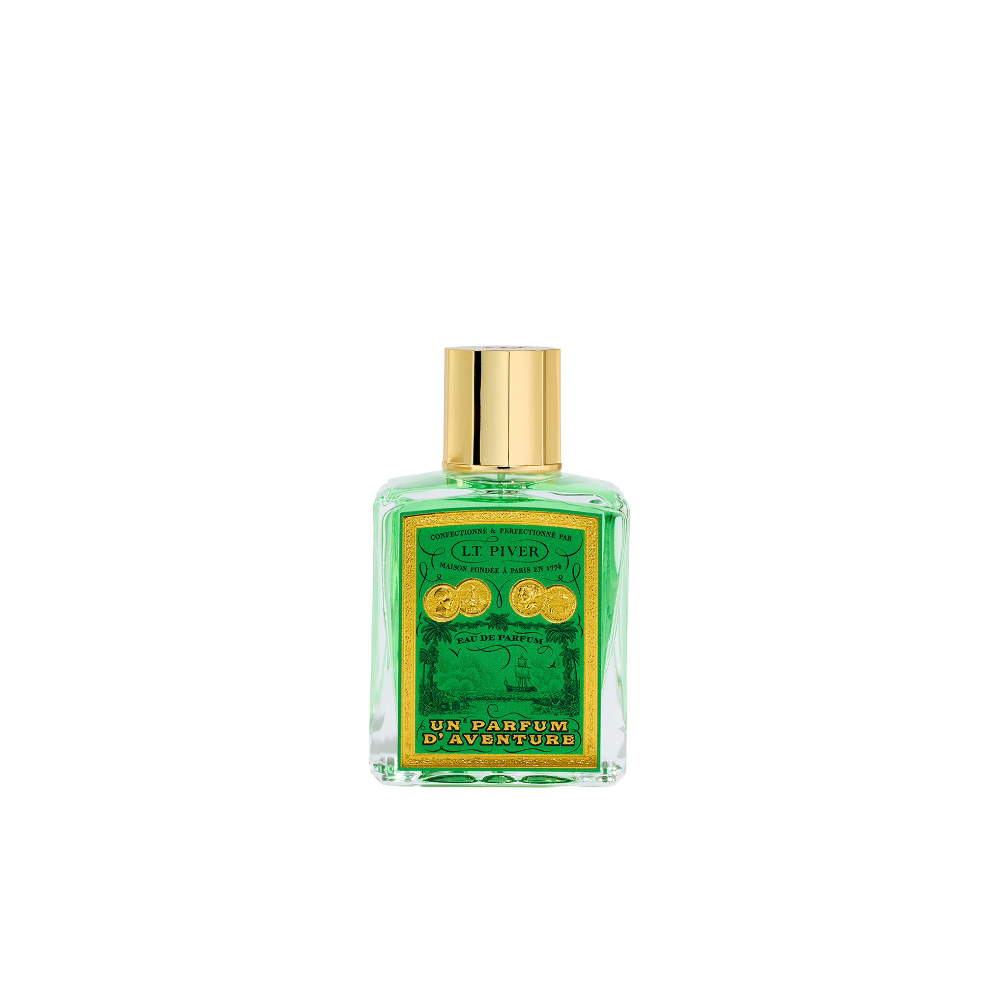 L.T. Piver Un Parfum D’Aventure Eau de Parfum 100ml adventurous heritage fragrance bottle and packaging – Find Online Today at Paris Gallery Qatar