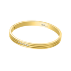 Police Lavaliere Crystal Linear Pattern Bangle