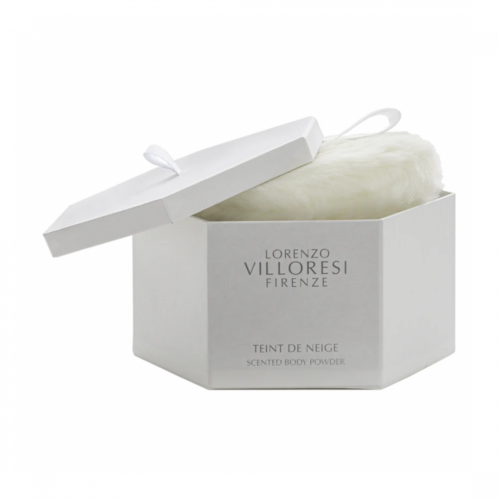 Lorenzo Villoresi Teint De Neige Scented Body Powder 200g luxury body care – Available for Online Purchase Main image