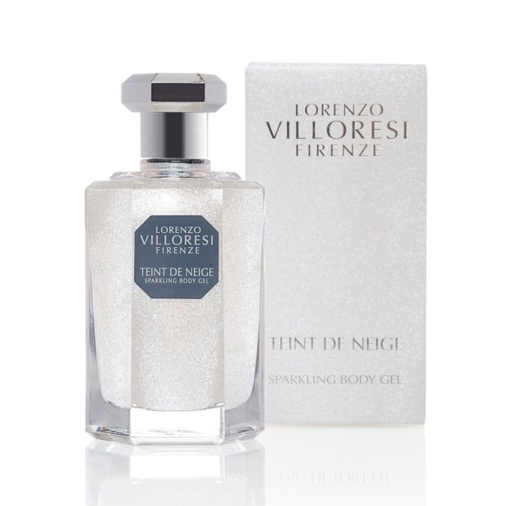 Lorenzo Villoresi Teint De Neige Sparkling Body Gel 100ml shimmering scented body gel available online at Paris Gallery Qatar Main image