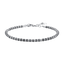 Luca Barra men’s steel bracelet with dark grey hematite spheres, modern masculine jewelry accessory, Available Now at Paris Gallery Qatar