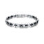 Luca Barra men’s steel bracelet featuring black ceramic elements, modern and masculine design, available at Paris Gallery Qatar
