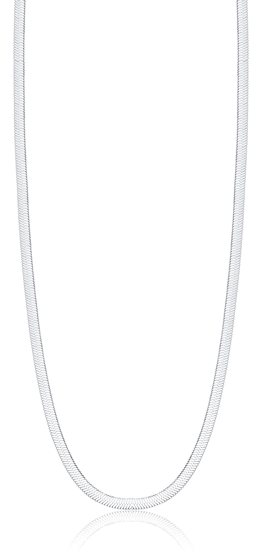 Luca Barra Women’s Silver Steel Snake Necklace – sleek minimalist jewelry, Shop the Latest Online