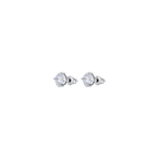 Luca Barra Women's Steel Earrings & White Crystals 6mm — Available for Online Purchase