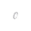 Luca Barra women’s steel ring in silver color with a sleek and minimalist design, one size, available at Paris Gallery Qatar