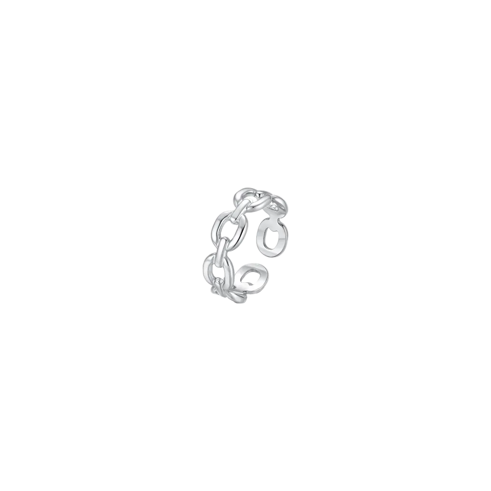 Luca Barra women’s steel ring with a minimalist and elegant design, available at Paris Gallery Qatar