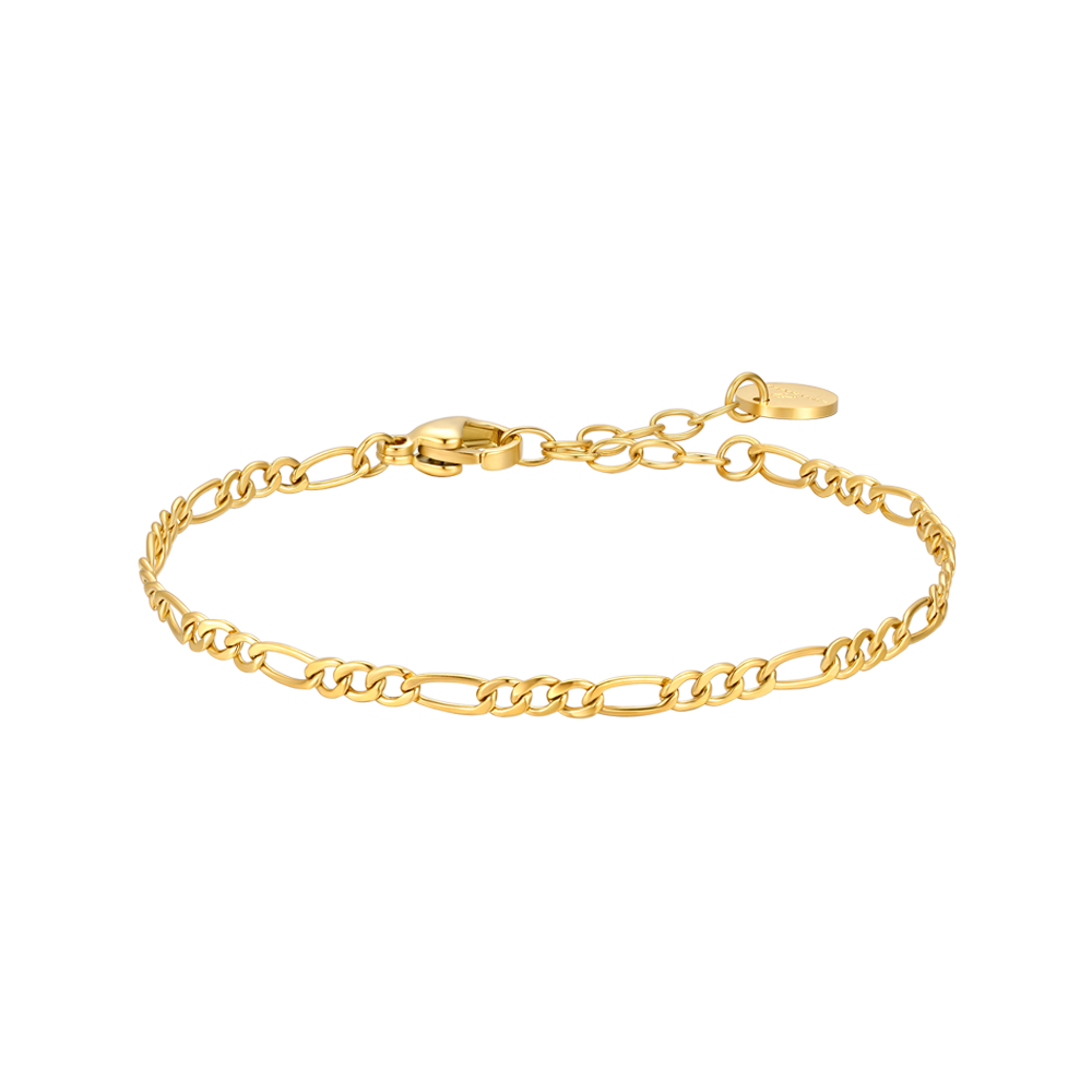 Luca Barra kid’s IP gold steel bracelet with elegant chain design — Find Online Today