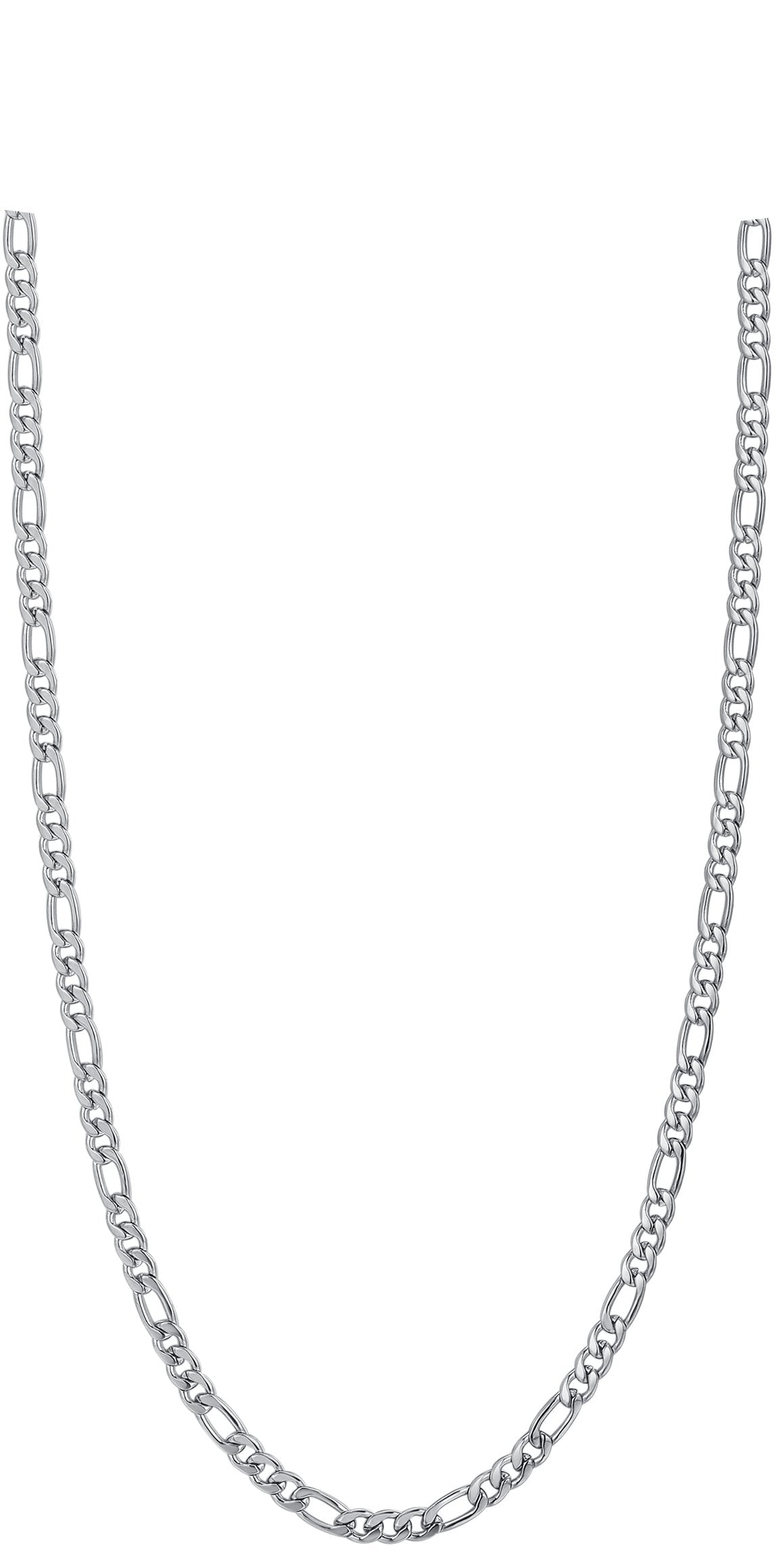 Luca Barra Men's Silver Steel Necklace Secondary image