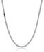 Luca Barra men’s steel necklace with black crystals – Shop Now Online