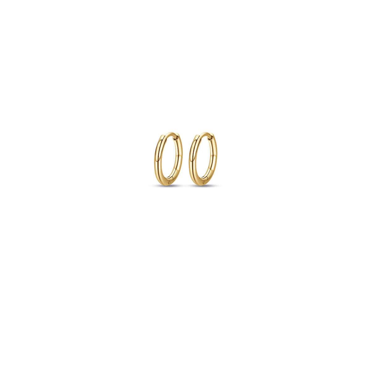 Luca Barra Women's Gold Plated Steel Hoop Earrings 16mm Luca Barra Women's Gold Plated Steel Hoop Earrings 16mm