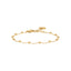 Luca Barra women’s IP gold steel bracelet with polished spheres, featuring a sleek minimalist design and refined finish, Now Available Online