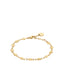 Luca Barra women’s IP gold steel bracelet with star motifs, Available for Online Purchase