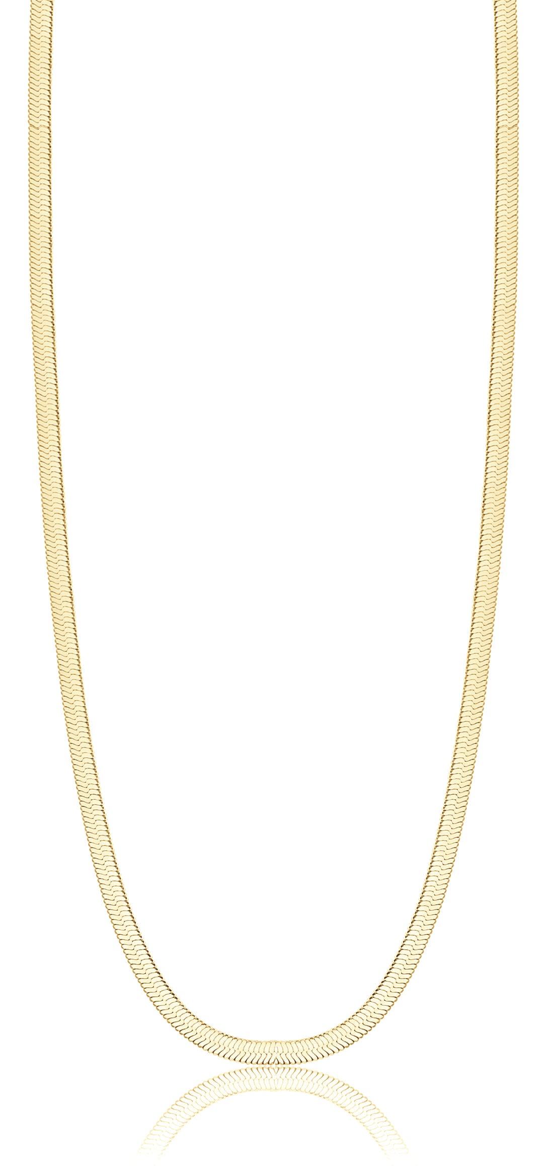 Luca Barra Women's IP Gold Steel Snake Necklace