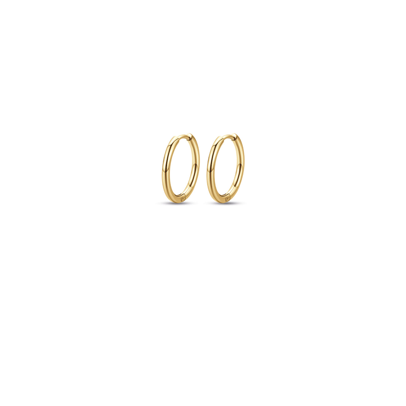 Luca Barra Women's Gold Plated Steel Hoop Earrings 19mm Luca Barra Women's Gold Plated Steel Hoop Earrings 19mm