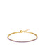 Luca Barra women’s gold steel tennis bracelet with purple zirconia stones – Available Online Today