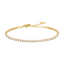 Luca Barra women’s gold steel tennis bracelet with white zirconia stones – Shop Now Online