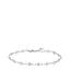 Luca Barra women’s silver steel anklet with star charms – Shop Now Online