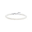 Luca Barra women’s stainless steel bracelet with white synthetic pearls, classic elegant jewelry design, Order Online Today