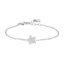 Luca Barra women’s steel bracelet featuring a crystal star charm in silver finish – Shop Online Today