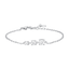 Luca Barra women’s steel bracelet with three white zircon crystals, Purchase Now Online