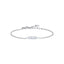 Luca Barra women’s steel bracelet with white crystals, minimalist chain design, Shop Now Online