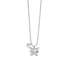 Luca Barra women's steel butterfly and zircon necklace – Shop Now Online