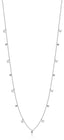 Luca Barra women's steel butterfly necklace with white crystals, Now Online