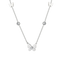 Luca Barra women’s steel butterfly necklace with white zirconia accents, shop the latest online