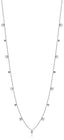 Luca Barra women's steel necklace with heart motifs and white crystals, elegant jewelry piece to style every day, Find Online Today