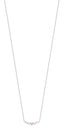 Luca Barra women’s steel necklace with pink heart and white crystals – Shop the Latest Online