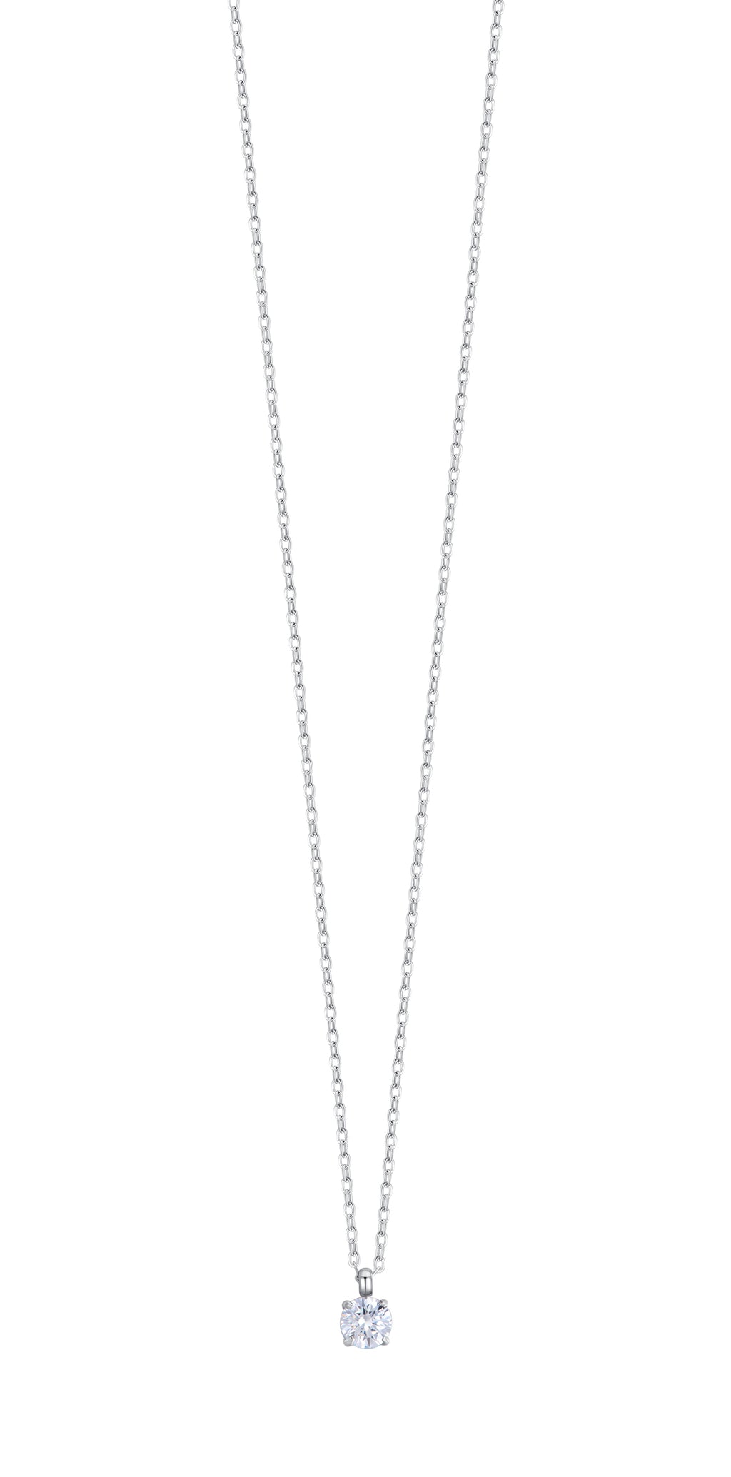 Luca Barra women’s steel necklace with white crystal – Shop the Latest Online