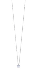 Luca Barra women’s steel necklace with white crystal – Shop the Latest Online